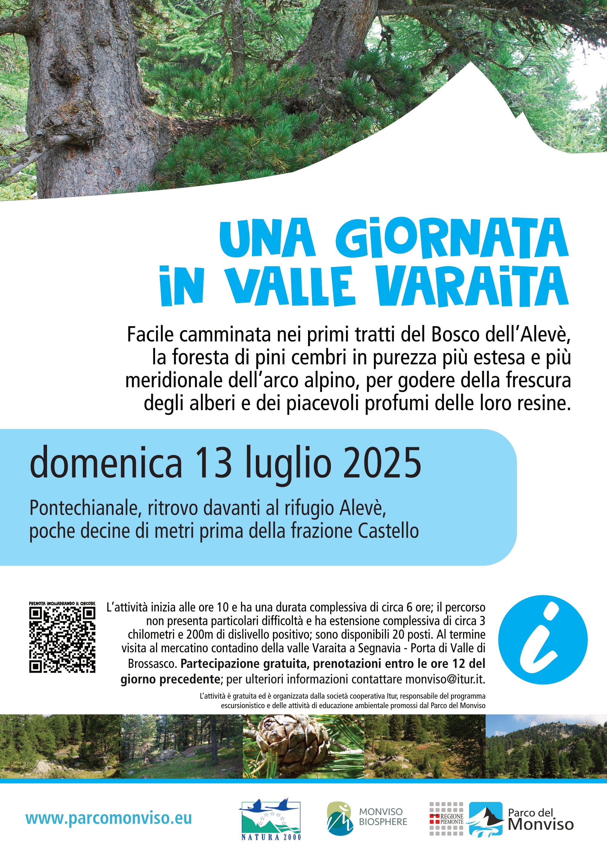 manifesto escursione Alevè 13 luglio