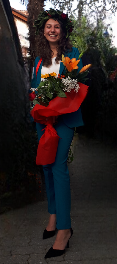 foto di MAria Cristina Candellero il giorno della laurea