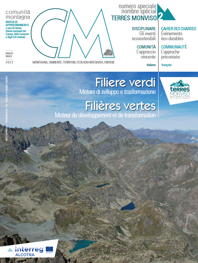 nell'immagine si osserva la copertina della rivista CM Comunità Montagna