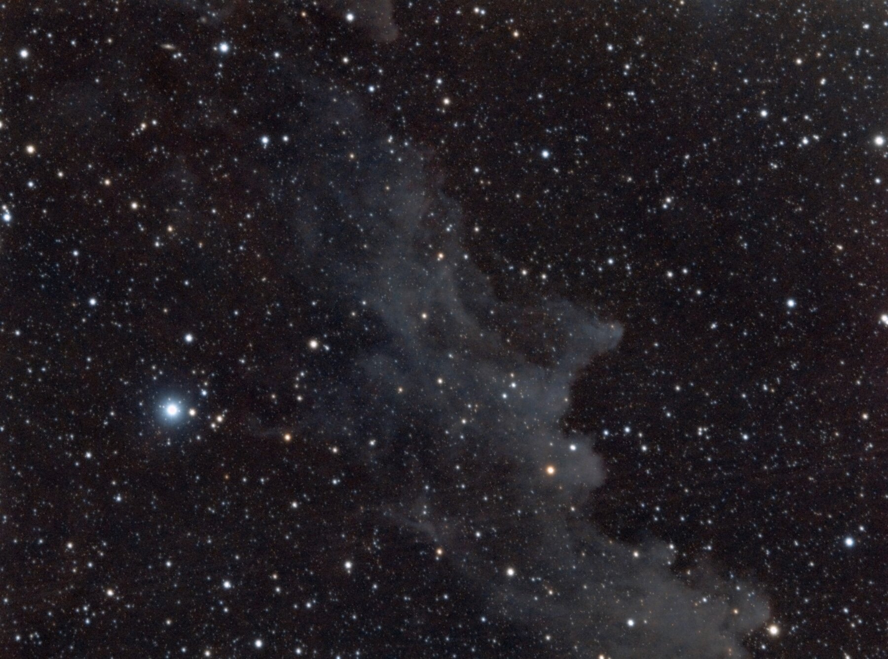 fotografia astronomica della NGC 1909 Testa di Strega