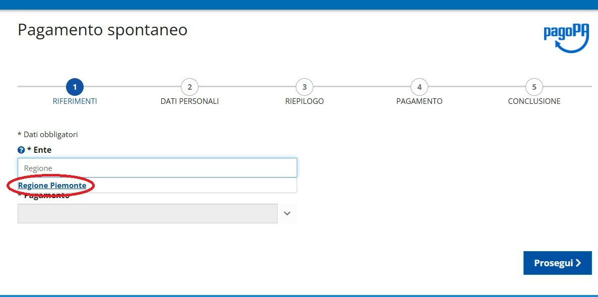 istruzioni sanzioni regione
