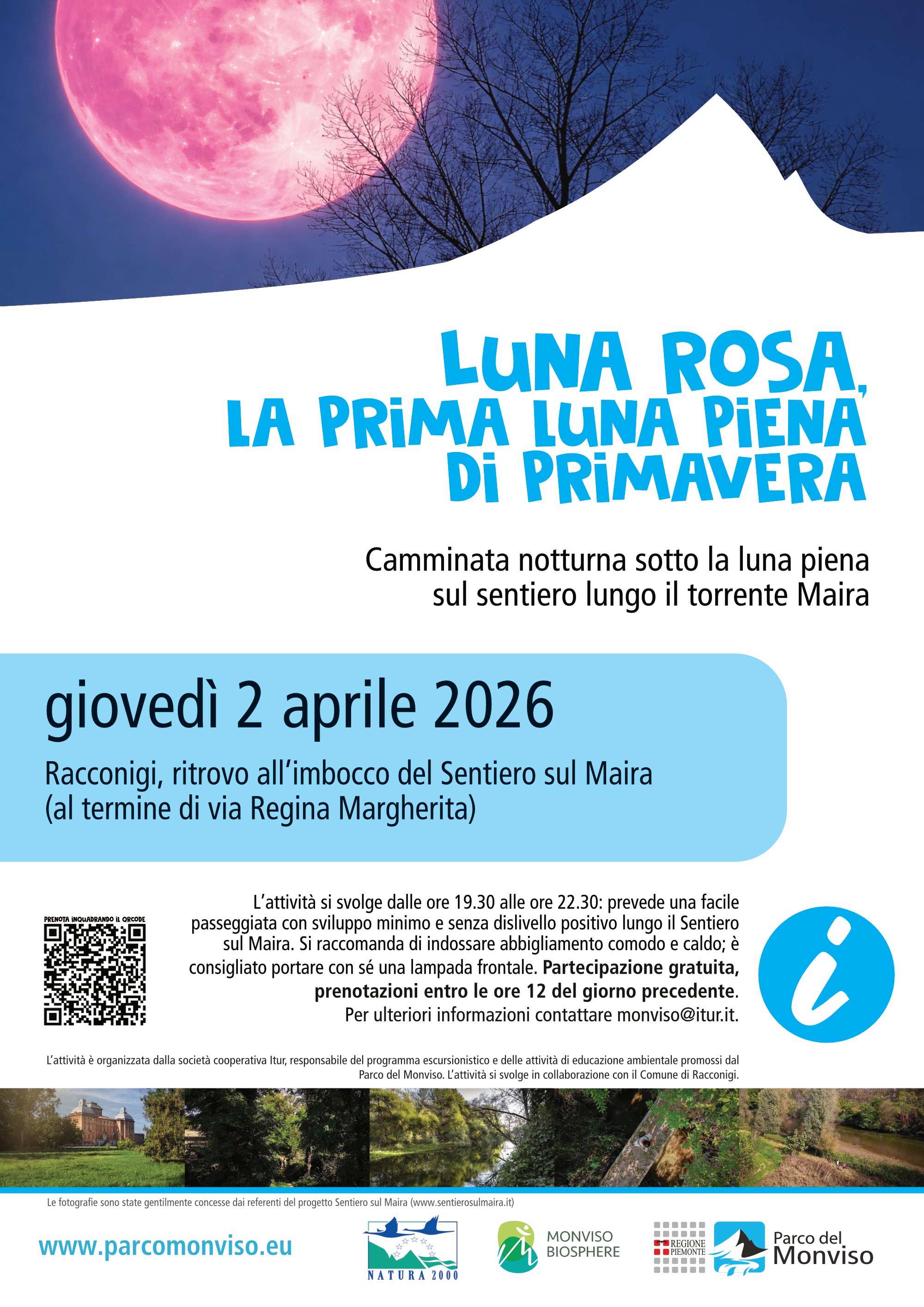 Locandina escursione Luna rosa