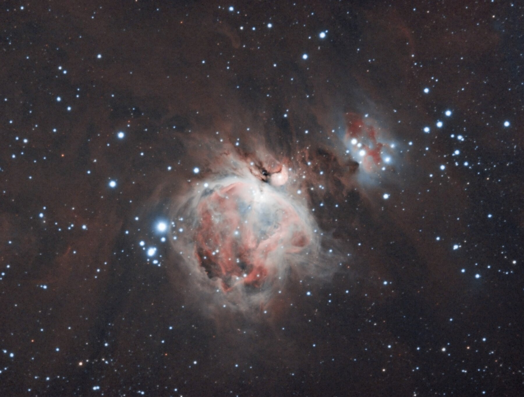 fotografia astronomica della nebula M42 Orion