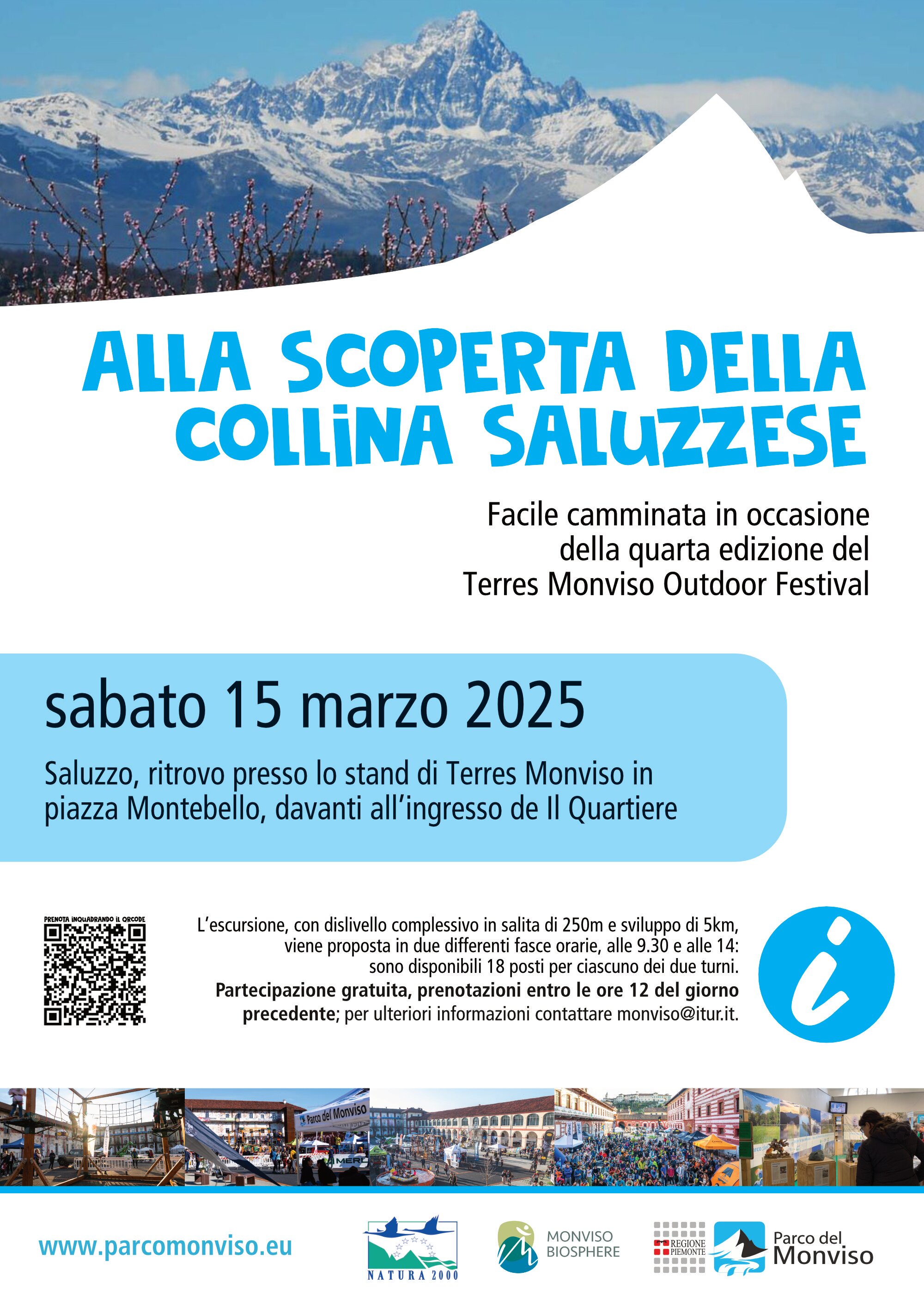 Manifesto escursione Saluzzo 15 marzo 25