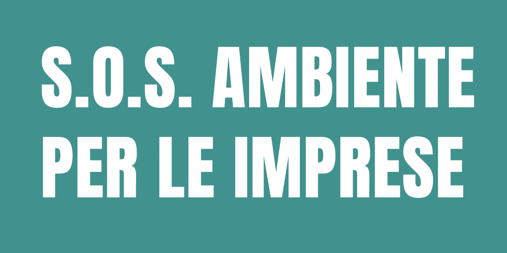 immagine con testo scritto: SOS Ambiente per le imprese