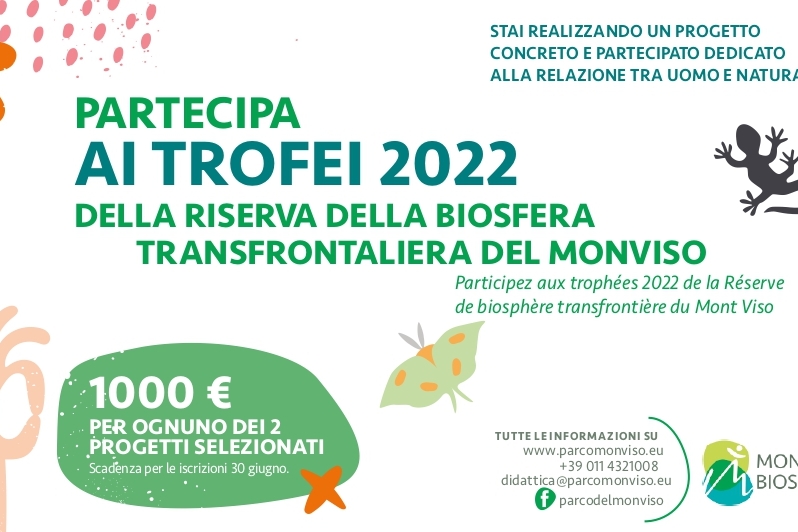Immagine con il seguente testo: partecipa ai trofei mab 2022 della riserva della biosfera