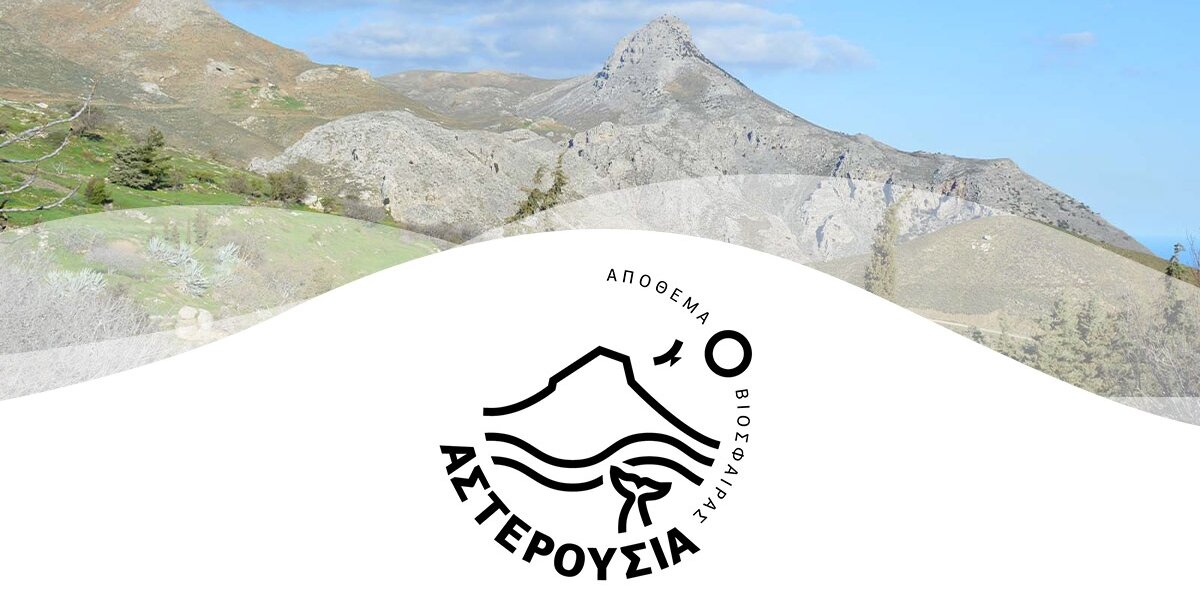 Un ambiente montano fa da sfondo al logo dell'università: un tondo con all'interno un monte, un fiume e la coda di un pesce stilizzati, in bianco e nero, attorniati dal nome dell'università scritto in greco