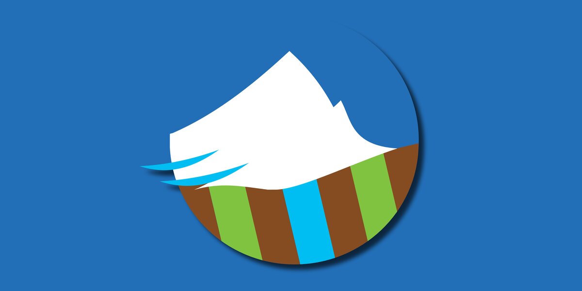 Il logo del riconoscimento Prodotto Parco Monviso inserito in uno sfondo di colore blu