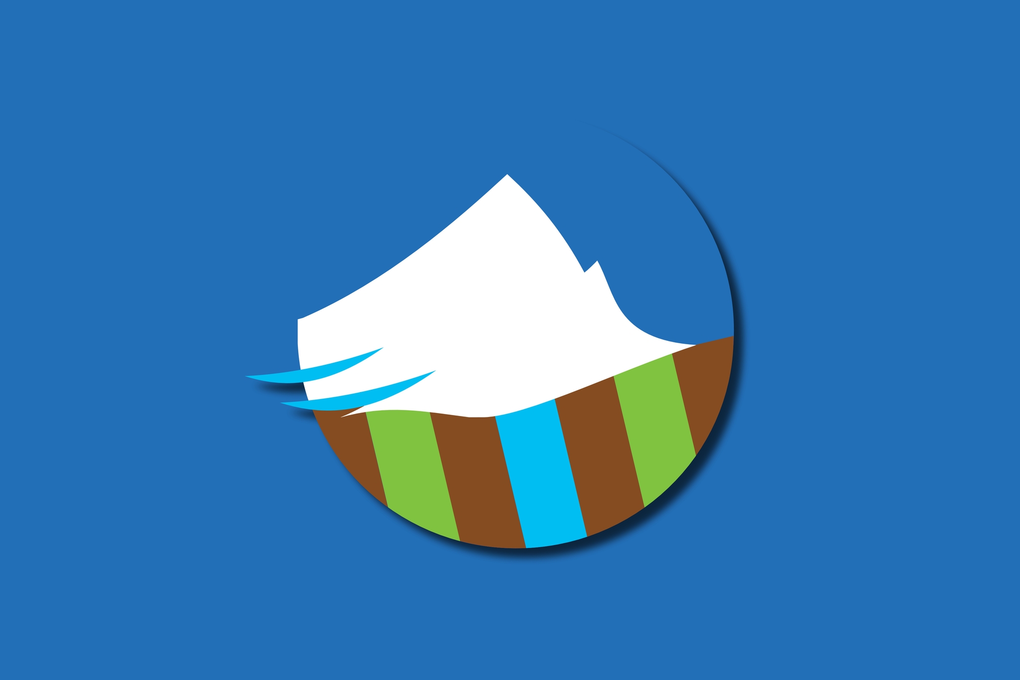 Il logo del riconoscimento Prodotto Parco Monviso inserito in uno sfondo di colore blu