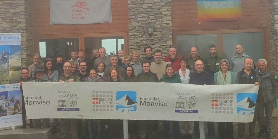 foto di gruppo durante l'incontro Giornate Tecniche del Monviso