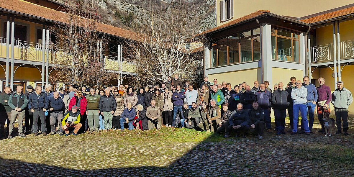 foto di gruppo scattata sabato 14 dicembre a Valdieri in occasione della riunione annuale