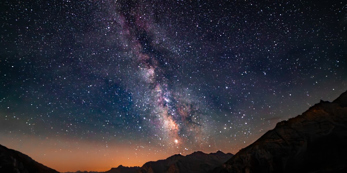 cielo stellato e via lattea
